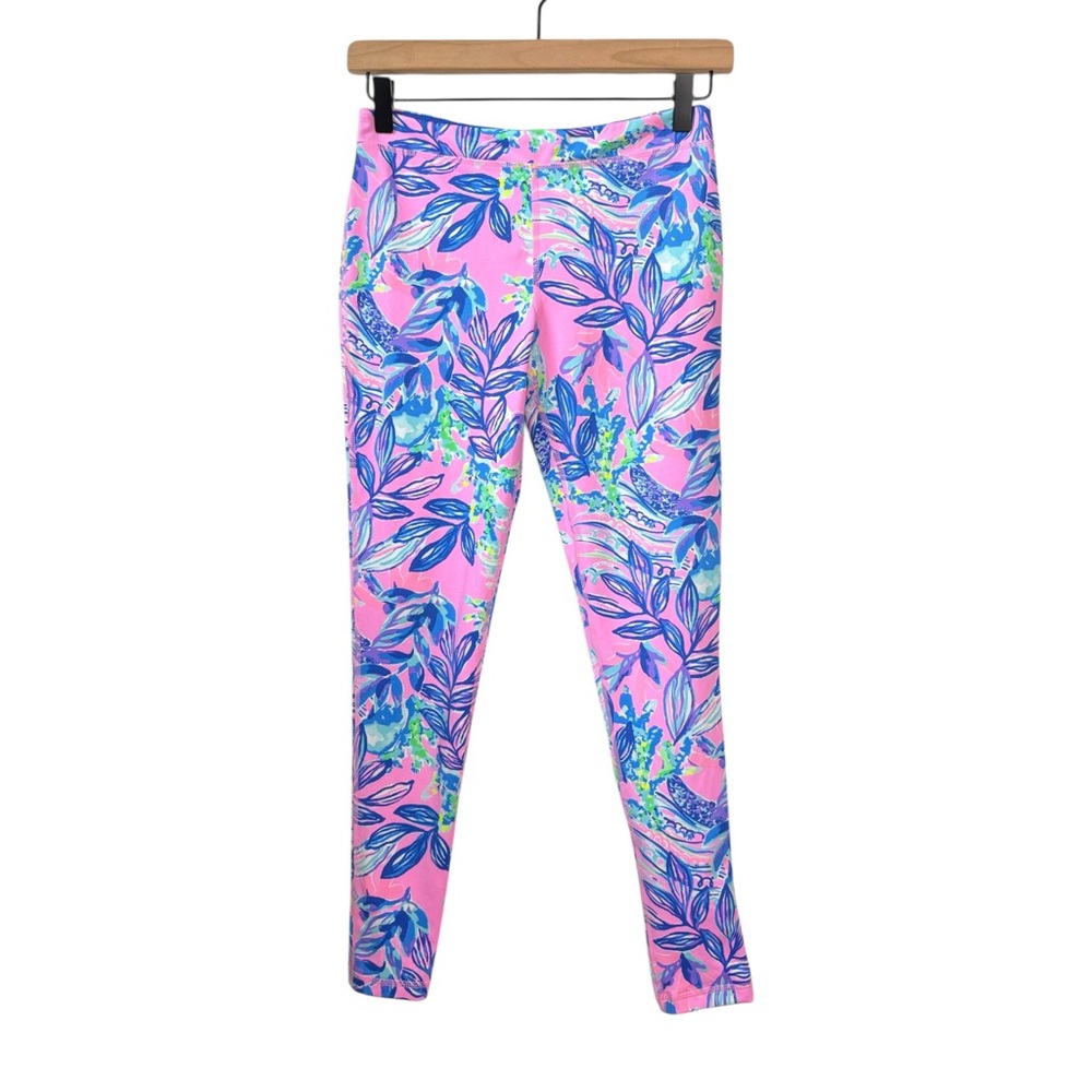 Lilly Pulitzer Luxletic Girls Weekender Leggings Just A Lil Jelly Size XL 12-14